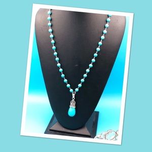 NWT TURQUOISE LONG NECKLACE